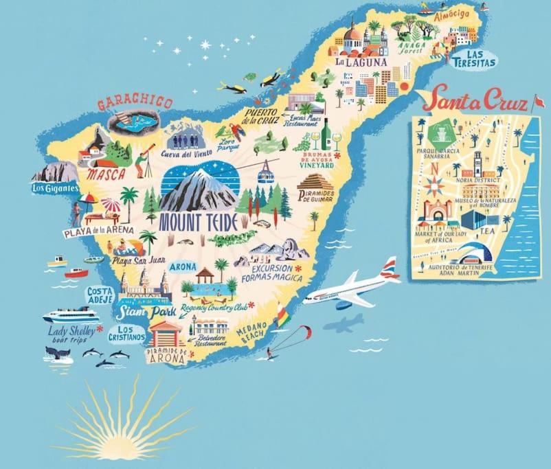 Acogedor Apartamento Con Vistas Al Mar Costa Adeje  Exteriör bild